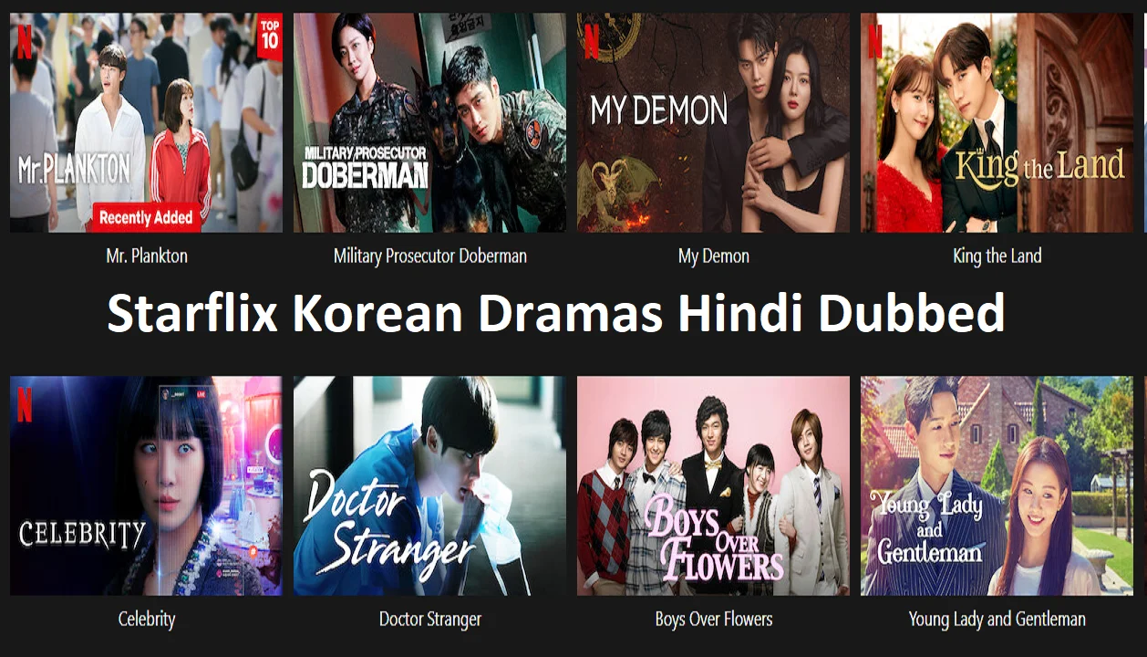 Starflix Korean Dramas Hindi Dubbed